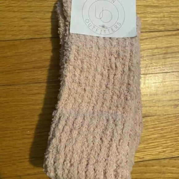 Urban Outfitters Cozy Crew Socks, Light Pink, New! $16 - Picture 1 of 1